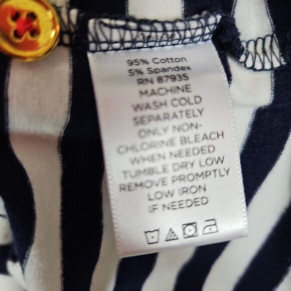 Susan Graver xl tops Red White Blue cotton blend long sleeve 4th July nautical - Picture 7 of 10